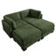 Upholstered Chenille with Ottoman Sectional-62784001-62784120-62784124