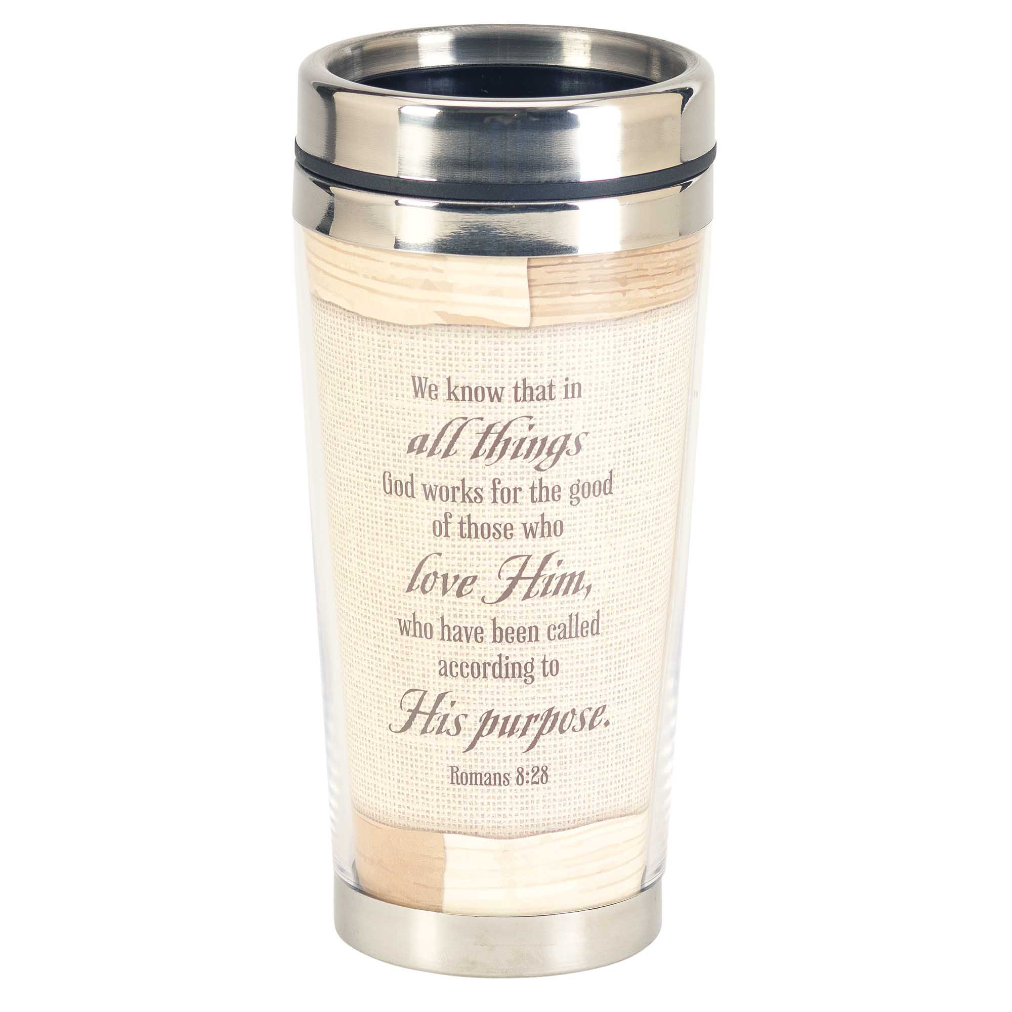 Dicksons 8 x 4 in. 30 oz Man of God Stainless Steel Tumbler with Lid
