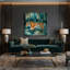 «Big Cats Swamp Tiger», art mural sur toile bleue-1965946113