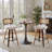 Julieza Swivel Upholstered Rattan Back Counter & Bar Stool-297009906-301645804-303890220