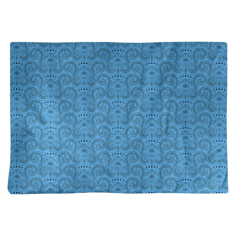 Napperon en coton 18 po Third Eye, Bleu