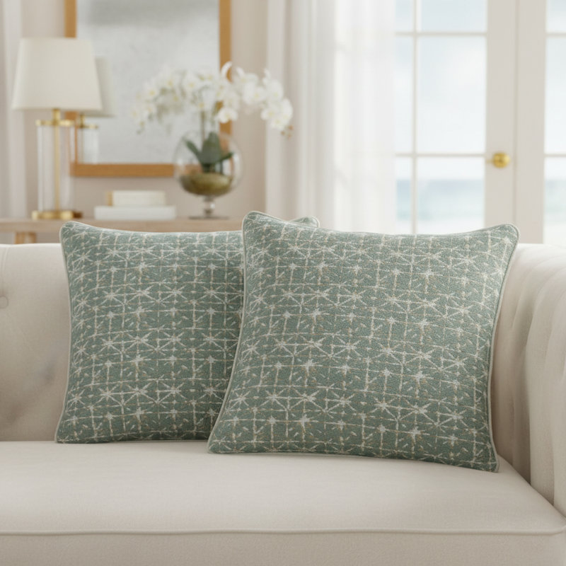 Foster Square Pillow Cover & Insert, Fennel