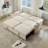 3-in-1 Convertible Sofa Bed With Storage - Adjustable Recliner To Bed-1435243788
