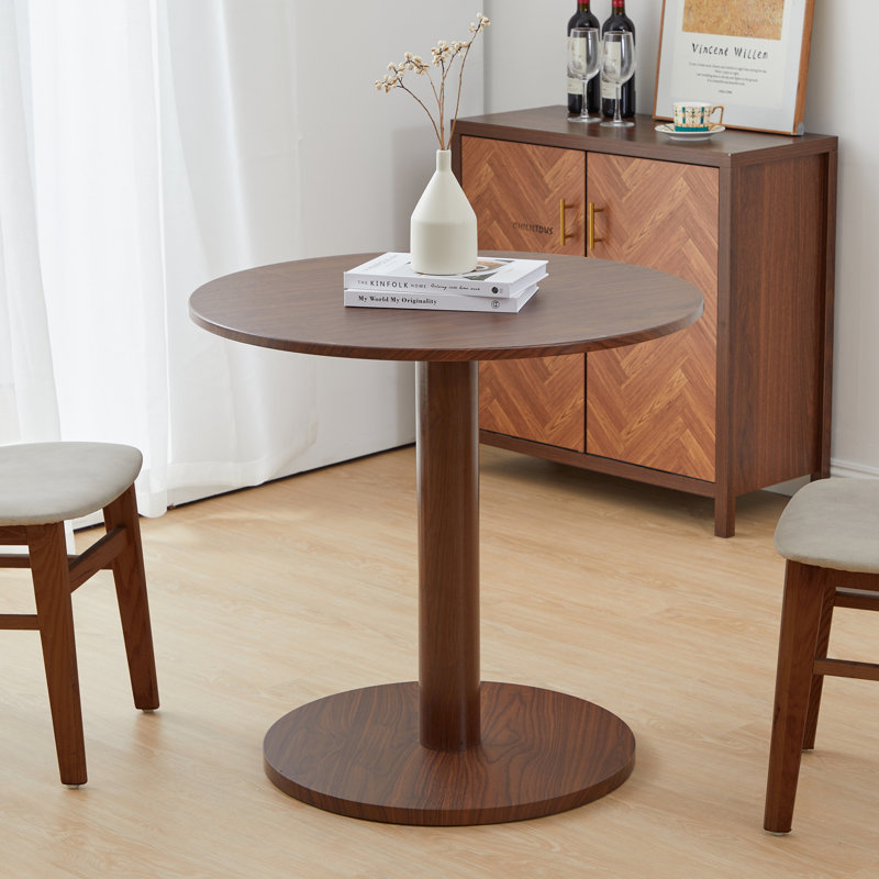 Table de salle à manger Haben, Noyer, H 29,52 po x L 31,49 po x l 31,49 po