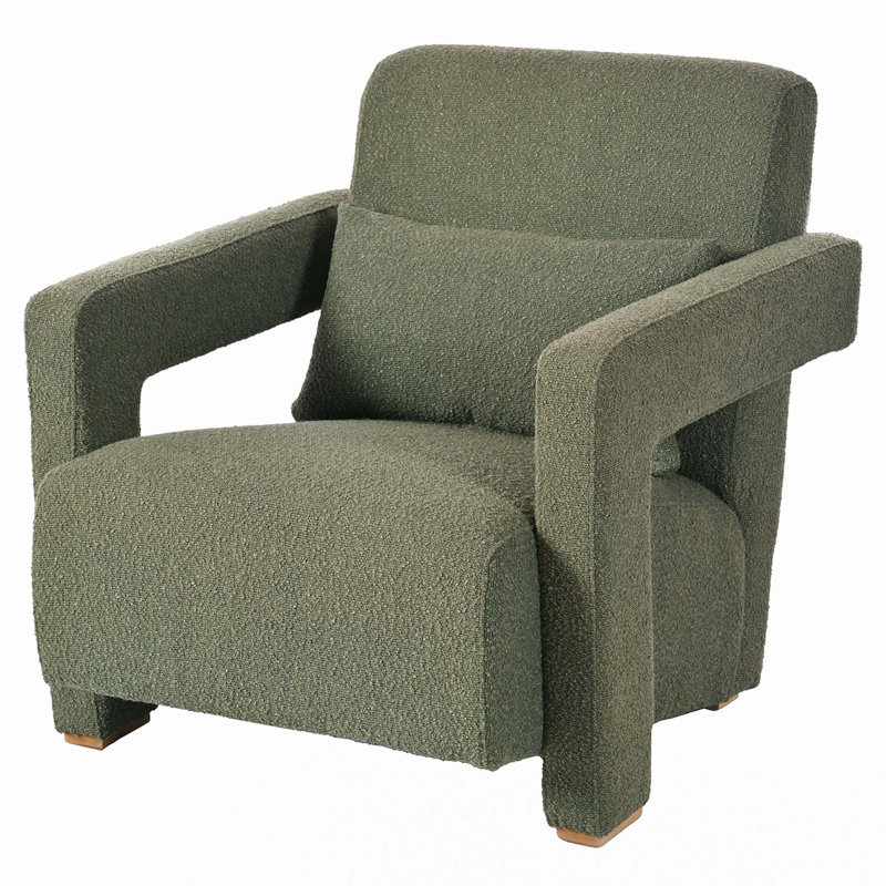 Upholstered Accent Chair, Green