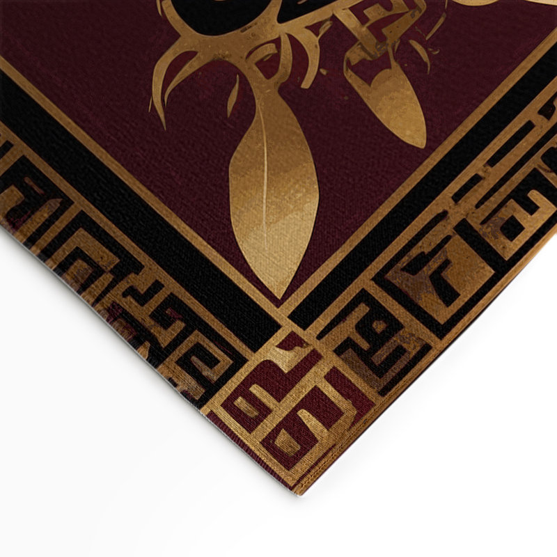 Tapis intérieur et extérieur Eernal Acanthus, Rectangle 1 pi 6 po x 2 pi 6 po