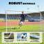 But de soccer, filet de soccer d'entraînement portatif 6 x 4 pi avec structure en acier