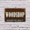 Woodshop Street 13 Inch x 20 Inch Plastic Sign