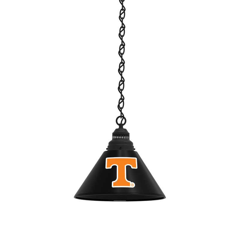 1 - Light Single Pendant, Black, Tennessee Volunteers