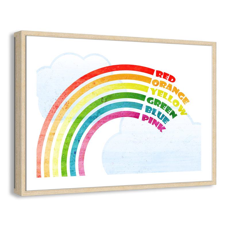 Art sur toile, couleurs, Cadre en chêne, 34.5" H x 24.5" W x 1.18" D