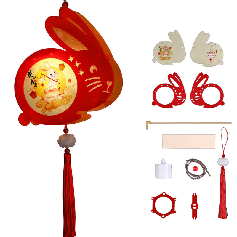 Lanterne décorative antique Mid-Festival, Red