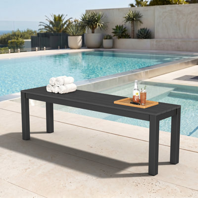 Banc d'extérieur en aluminium