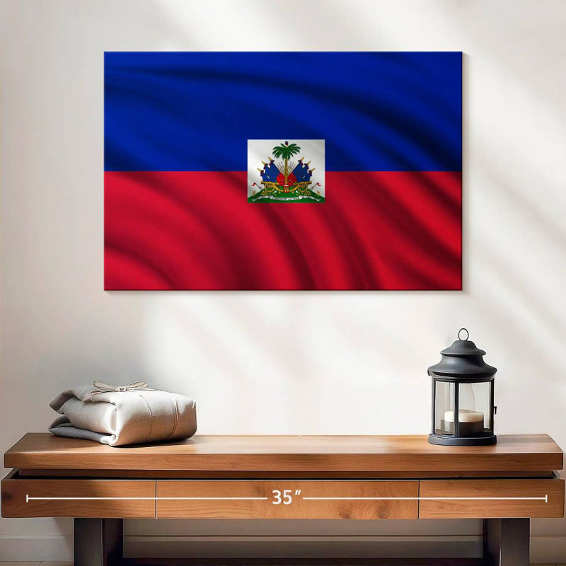 Drapeau d'Haïti Borges, H 16 po x l 24 po