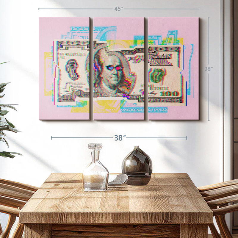 "Pop culture" sur toile, H 28 po x l 45 po