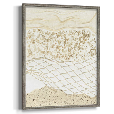 «Coast Away I», reproduction encadrée - bois massif