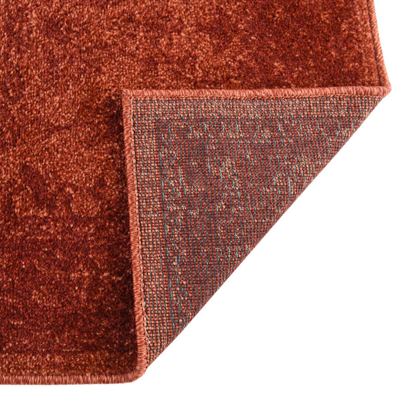 Tapis oriental orange à motif floral Godina, Rond 6 pi 1 po