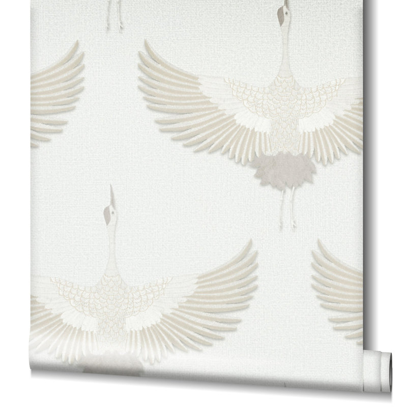 Rouleau de papier peint Kumano Pearleascent, Crème, crème