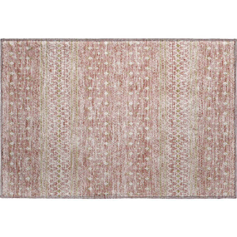 Premium Machine Washable Prisco Blush Rug