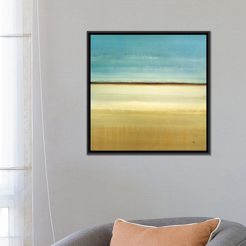 « day viscoélastique », reproduction sur toile, H 18 po x l 18 po x P 1,5 po, Toile avec cadre noir, Pas de tapis