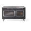 ILVE Nostalgie II Noblesse 60 in Dual Fuel Range, 9 Burner, Griddle-845906346-845906350
