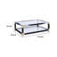 Table basse rectangulaire en métal Sizemore