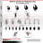 Soft Rubber Swivel Expanding Stem Caster Set Lock Brake-92143005