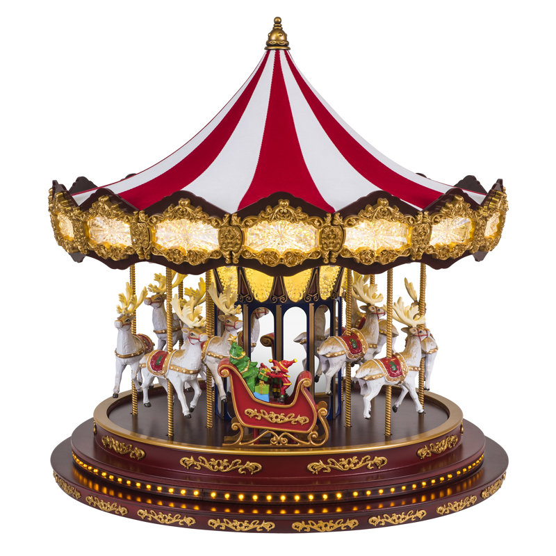 Heirloom 17" Deluxe Christmas Carousel