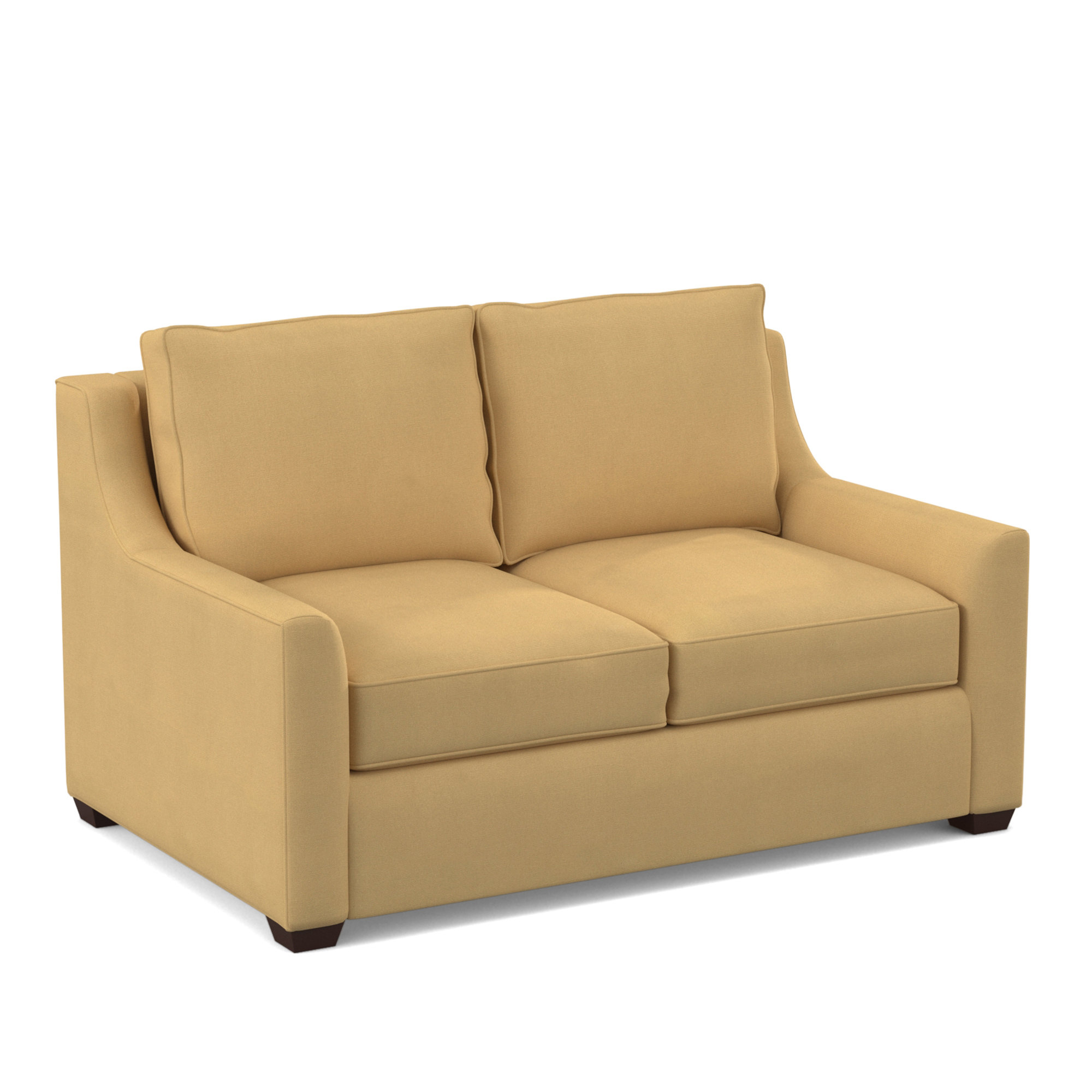 Gemi 56.5'' Upholstered Loveseat, Bayou Sunshine Canvas