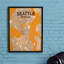 Seattle City Map - No Frame Print-1231814045