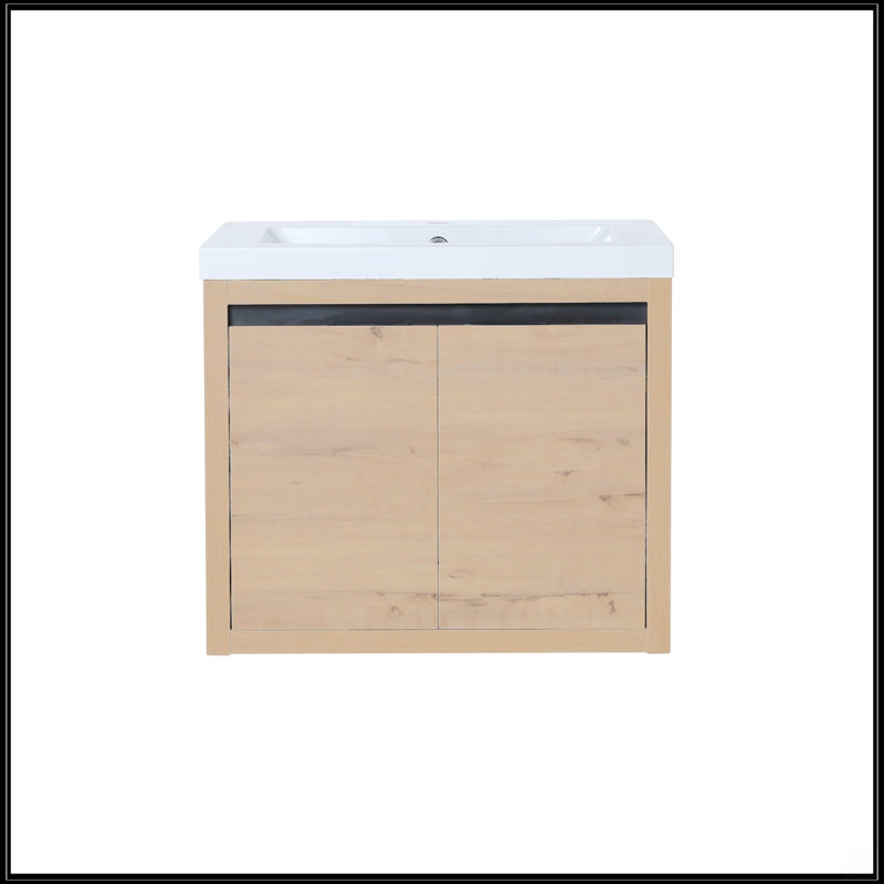 Armoire de salle de bain avec lavabo, Imitative Oak