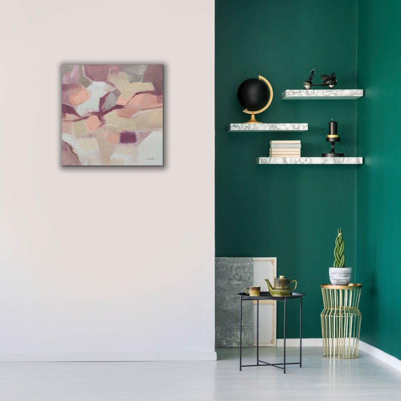 Ivy Bronx 'Mauve Facets' by Silvia Vassileva Canvas Wall Art, 26" x 26", H 26 po x l 26 po x P 1,5 po