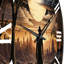 Horloge murale Western Lone Outlaw Papercut I-93379328