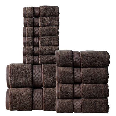 Ensemble de serviettes 100% coton 12 pièces Mirfield