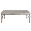 Table basse à finition platine