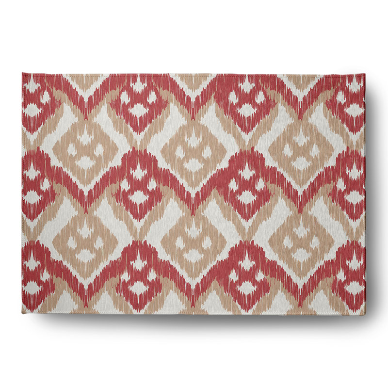 Chenille Ikat Indoor Rug, Rectangle 5' x 7'