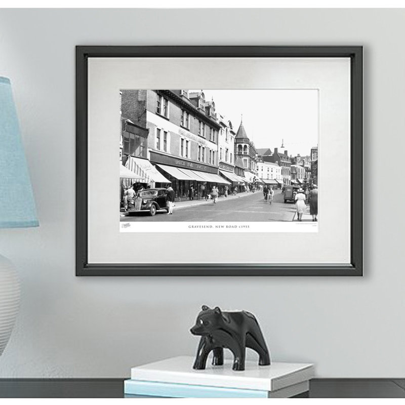 Gravesend, New Road C1955 - Single Picture Frame Print, 60cm H x 80cm W x 2.3cm D