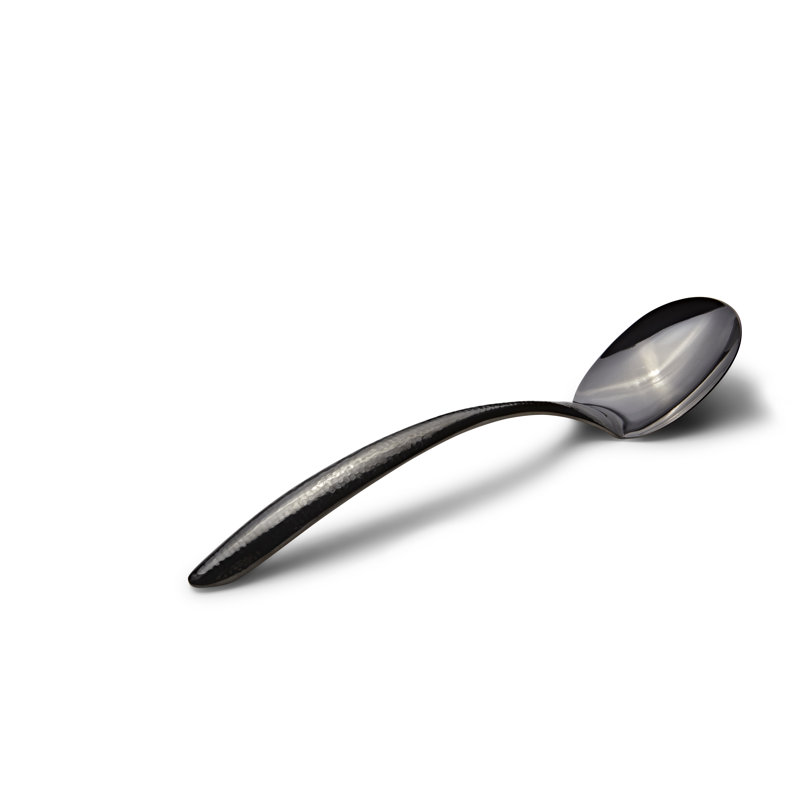 Cuillère de service, Fini martelé noir