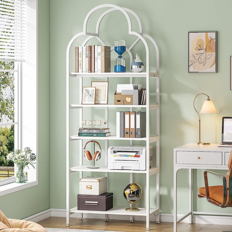 192.5cm H x 75cm W Steel Standard Bookcase, White