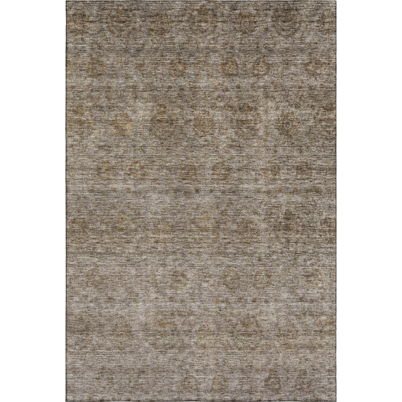 Premium Machine Washable Melvin AMF1170 Global Rug, Rectangle 3' x 5'