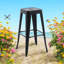 Stylish Clarke Metal Indoor/Outdoor Stool – Sleek Barstool with Gleaming Finish, Stackable & Practical Seating for Home, Living Room-1374348214