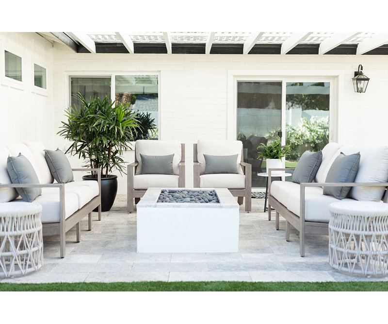 Laguna Outdoor Patio Lounge Chair with Sunbrella Cushions, Echo Midnight Sunbrella®