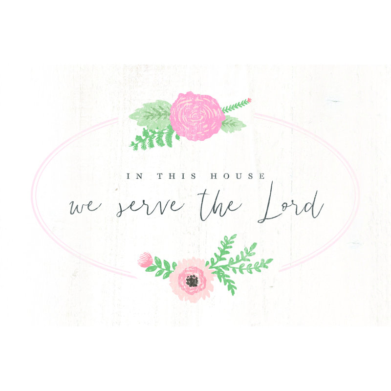 Serve The Lord - Wrapped Canvas Art Prints, 20cm H x 30cm W x 3.8cm D