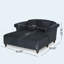 Chaise longue causeuse