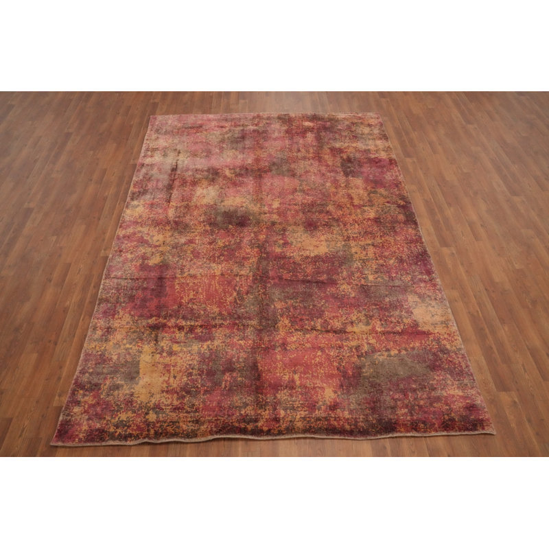 Warmth and Elegance Abstract Textured Area Rug 7x10