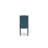 11 Piece Dinette Set Includes a Rectangle Dining Table with Removable Leaf and 10 Blue Linen Fabric Parson Dining Room Chairs, Jacobean-321559982-321559977