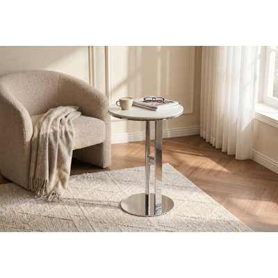 Straight Legs Round Side Table