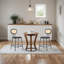 24" Counter Mid-Century Modern Farmhouse Rattan Bar Stools-1585237735