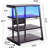AV Media Stand With Outlets, Media Console With LED Lights, Stereo Racks And Stands With Storage Shelves, Media Audio Tower Cabinet-1925284439