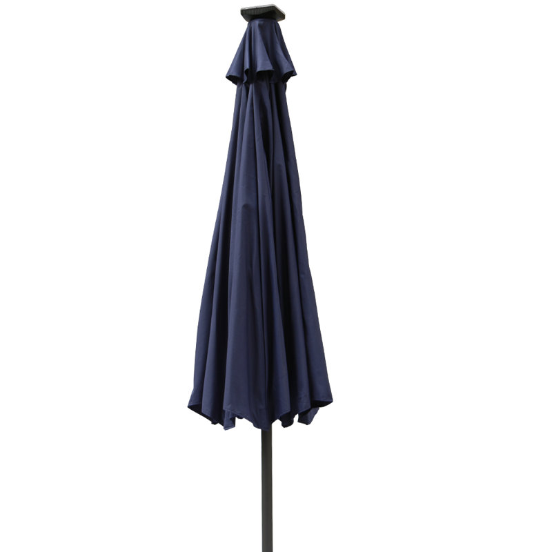 Antibes 2.7m Traditional Parasol with Lights, Blue