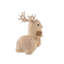Crème / fourrure de paille dorée couchée sur un cerf scintillant avec jet doré